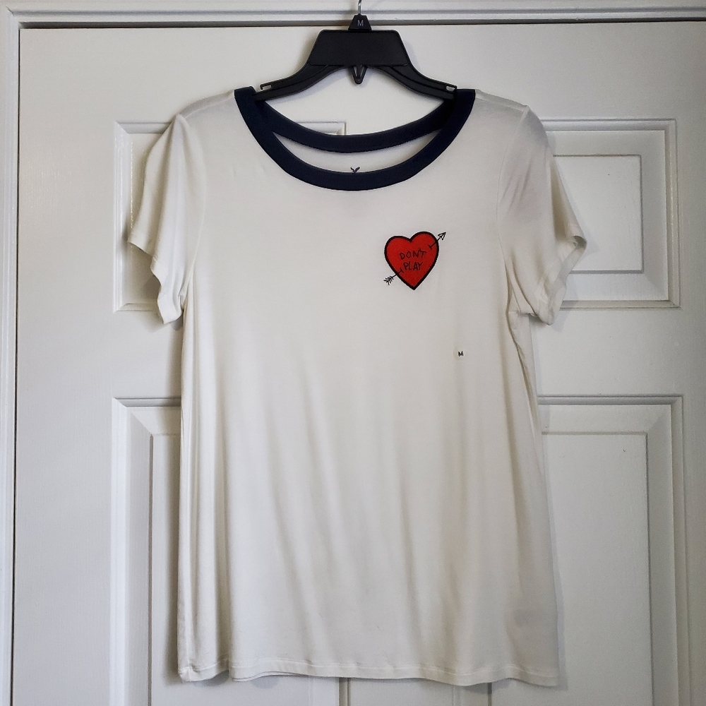 NWT AEO "Don't Play" Tee